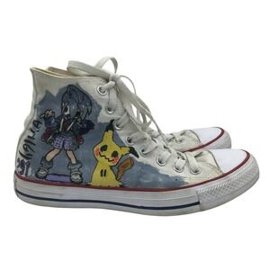 CONVERSE CUSTOM POKEMON HIGH-TOP PAINTED CANVAS SHOES Men’s SIZE 7 Womens Size 9